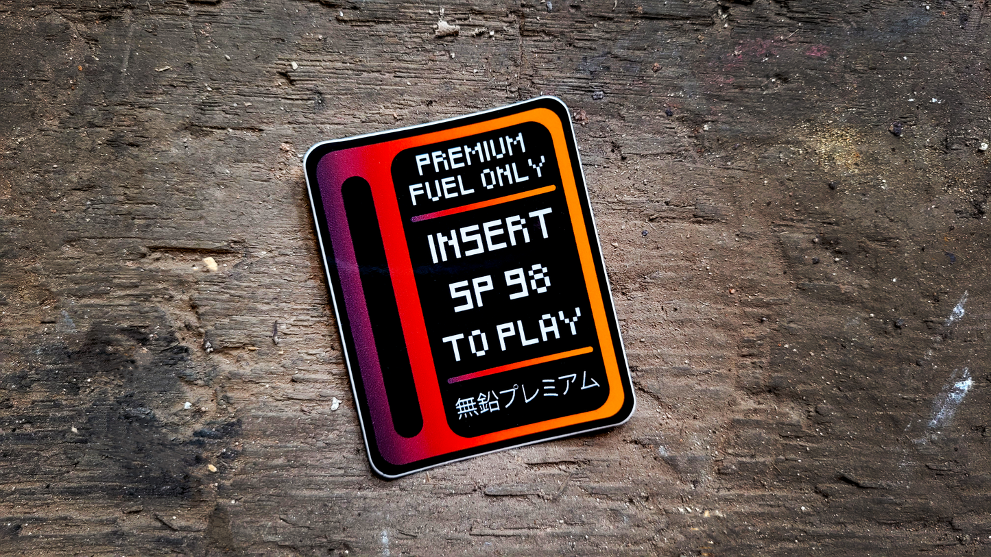 Sticker "Premium Fuel Only"